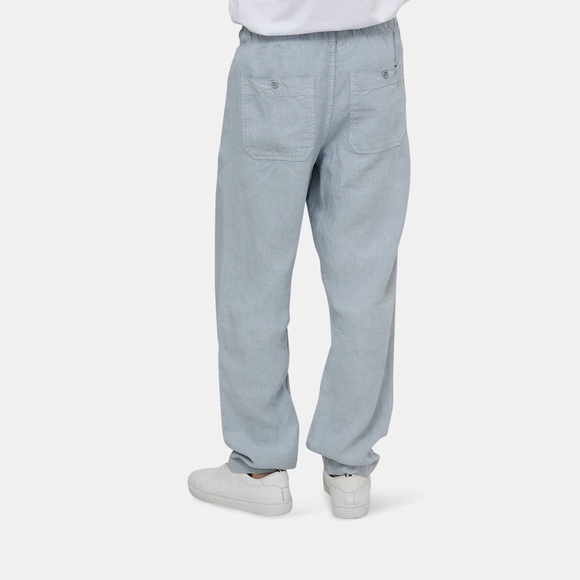 Zadig & Voltaire Pixels Linen Regular Fit Drawstring Pants 36 XS Blue luxury - Picture 5 of 16